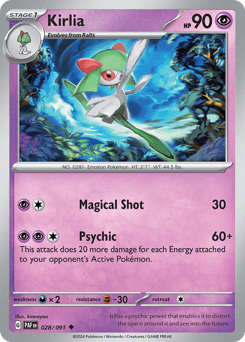 Kirlia 28/91 — Paldean Fates