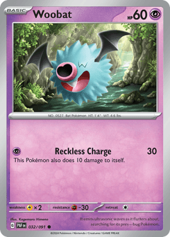 Woobat 32/91 — Paldean Fates