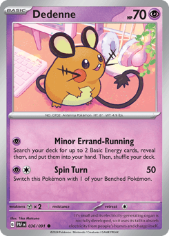 Dedenne 36/91 — Paldean Fates