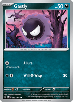 Gastly 55/91 — Paldean Fates