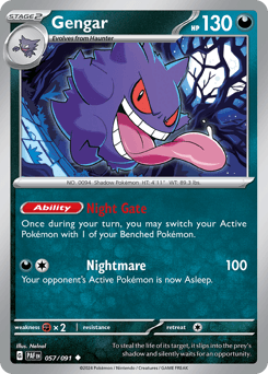 Gengar 57/91 — Paldean Fates