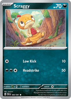 Scraggy 60/91 — Paldean Fates