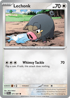 Lechonk 71/91 — Paldean Fates