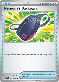 Nemona's Backpack 83/91 — Paldean Fates
