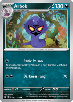 Arbok Pokémon card
