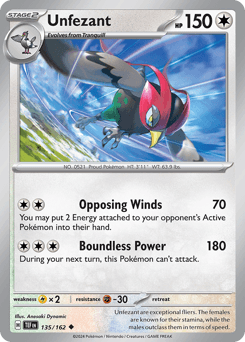 Unfezant 135/162 — Temporal Forces