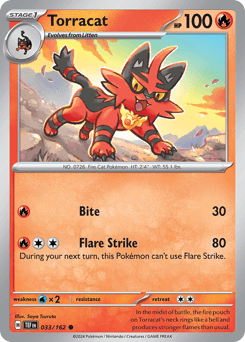Torracat Pokémon card