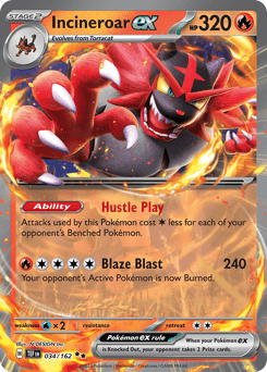 Incineroar ex 34/162 — Temporal Forces
