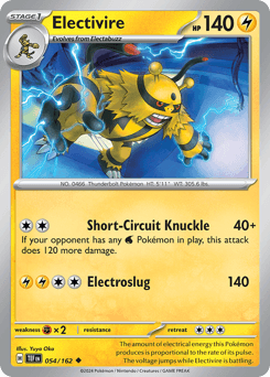 Electivire 54/162 — Temporal Forces