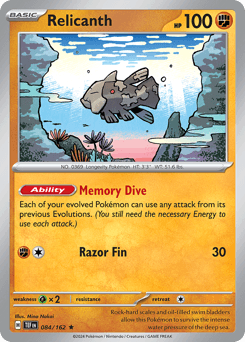 Relicanth 84/162 — Temporal Forces