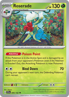 Roserade Pokémon card
