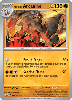Hisuian Arcanine 100/167 — Twilight Masquerade