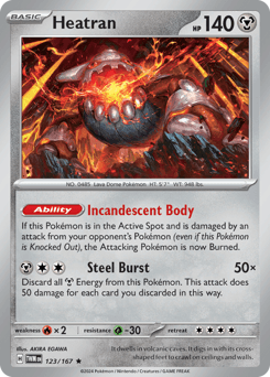 Heatran 123/167 — Twilight Masquerade