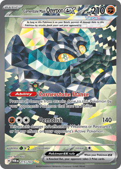 Cornerstone Mask Ogerpon ex 215/167 — Twilight Masquerade