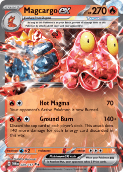 Magcargo ex 29/167 — Twilight Masquerade