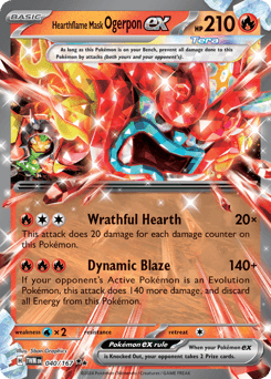 Hearthflame Mask Ogerpon ex 40/167 — Twilight Masquerade