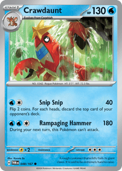 Crawdaunt 48/167 — Twilight Masquerade