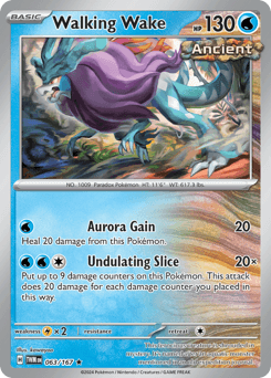 Walking Wake Pokémon card