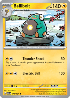 Bellibolt Pokémon card