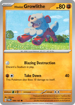 Hisuian Growlithe 99/167 — Twilight Masquerade