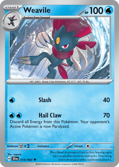 Weavile 14/64 — Shrouded Fable