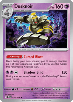 Dusknoir 20/64 — Shrouded Fable