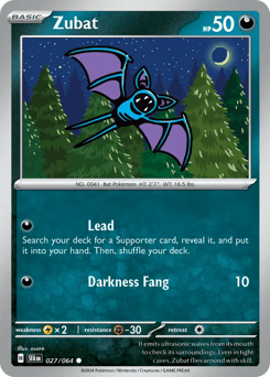 Zubat 27/64 — Shrouded Fable