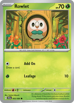 Rowlet 3/64 — Shrouded Fable