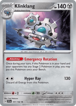 Klinklang Pokémon card