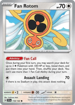 Fan Rotom 118/142 — Stellar Crown