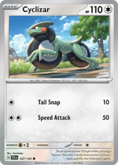 Cyclizar Pokémon card