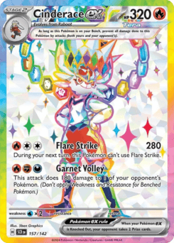Cinderace ex 157/142 — Stellar Crown