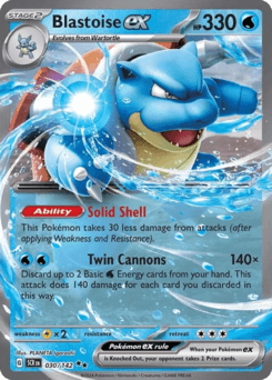 Blastoise ex 30/142 — Stellar Crown