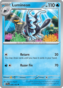 Lumineon Pokémon card
