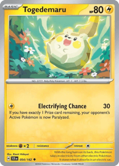 Togedemaru 54/142 — Stellar Crown