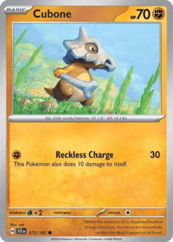 Cubone 72/142 — Stellar Crown