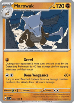 Marowak Pokémon card
