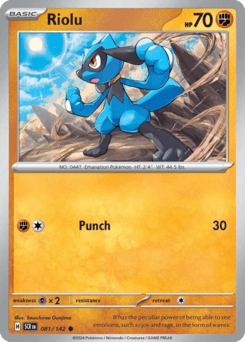 Riolu 81/142 — Stellar Crown