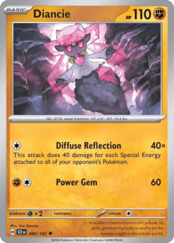 Diancie Pokémon card
