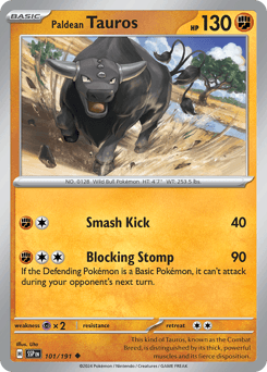 Paldean Tauros 101/191 — Surging Sparks