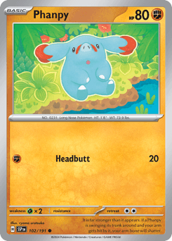 Phanpy 102/191 — Surging Sparks