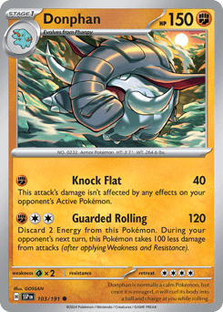 Donphan 103/191 — Surging Sparks