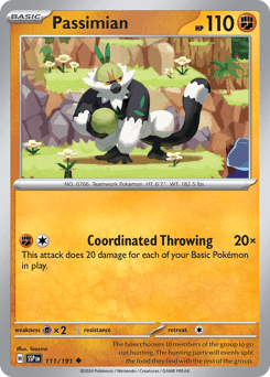 Passimian Pokémon card
