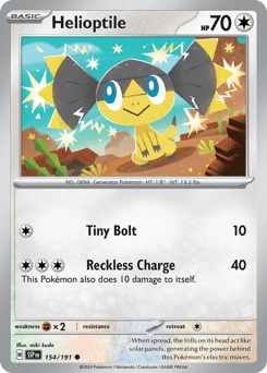 Helioptile 154/191 — Surging Sparks