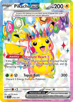 Pikachu ex 219/191 — Surging Sparks