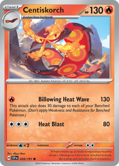 Centiskorch 28/191 — Surging Sparks
