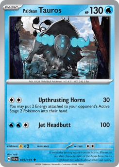 Paldean Tauros 39/191 — Surging Sparks