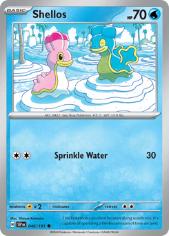 Shellos Pokémon card