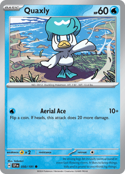 Quaxly Pokémon card