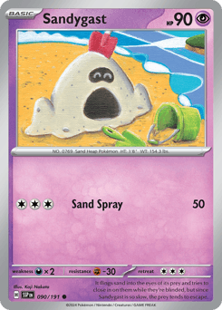Sandygast Pokémon card